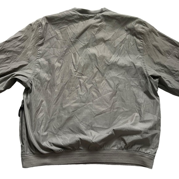 IZOD XFG Jacket Men's Size XL Tan Long Sleeve V-Neck Golf Windbreaker Pullover - Picture 6 of 7